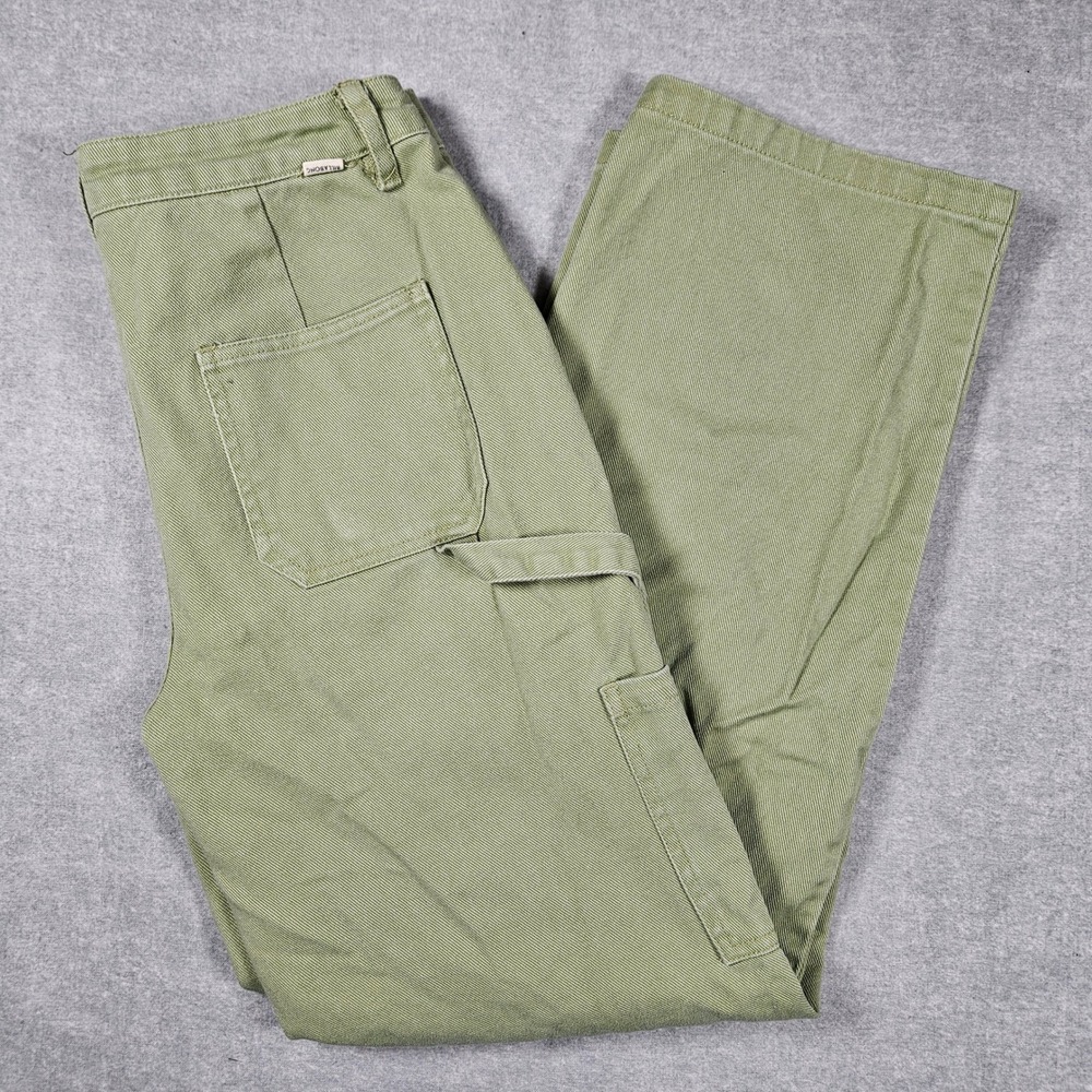 Billabong Womens Sage Green Cotton Twill Cargo Carpenter Utility Pants Size 24 - Picture 4 of 5